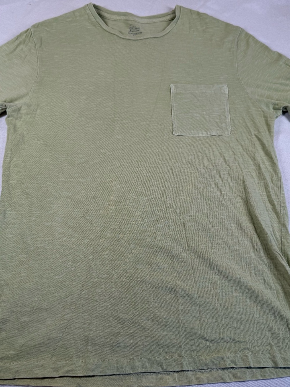J. Crew Men's Shirt Sleeve Pocket Tee Size Large - Green